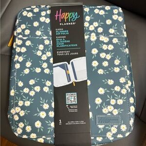 Happy Planner Daisy Pattern Zip Folio